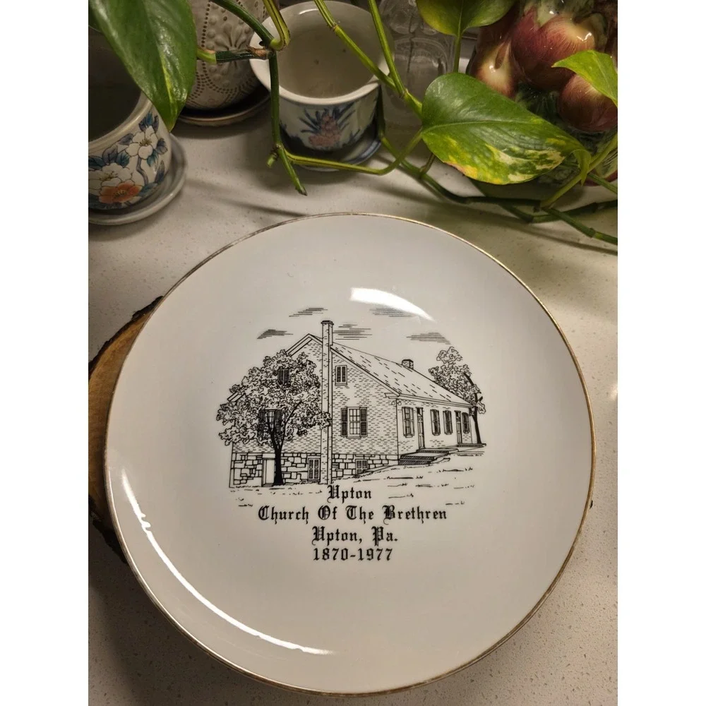 Upton Church Of The Brethren Collectors Plate‎ Upton, PA 1870-1977